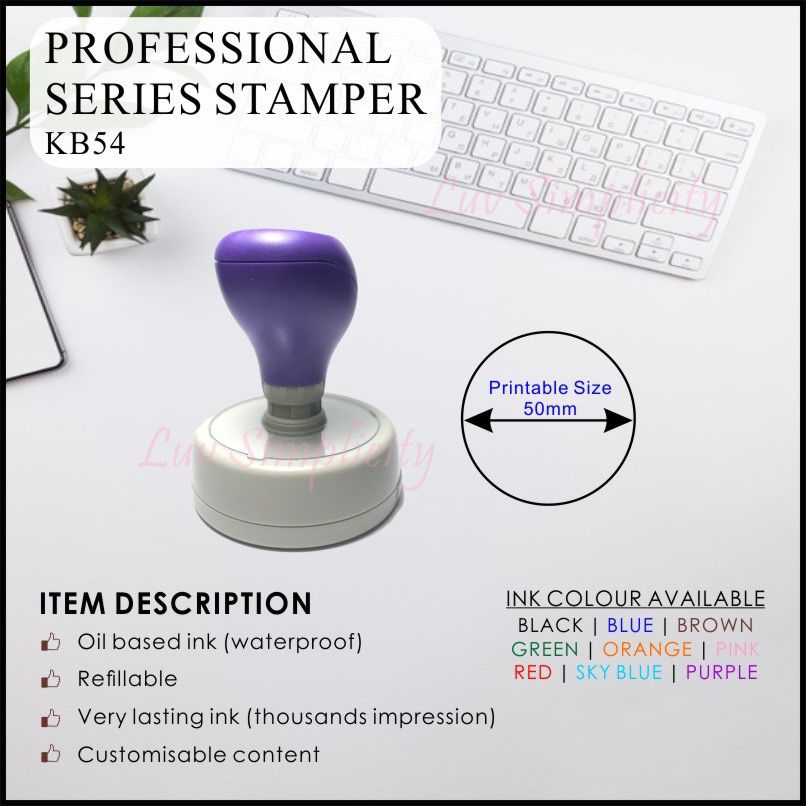 Personalised Ink Stamp / Rubber stamp / Refillable / Pre-inked / Self inking / Name stamp / Teacher / company stamp