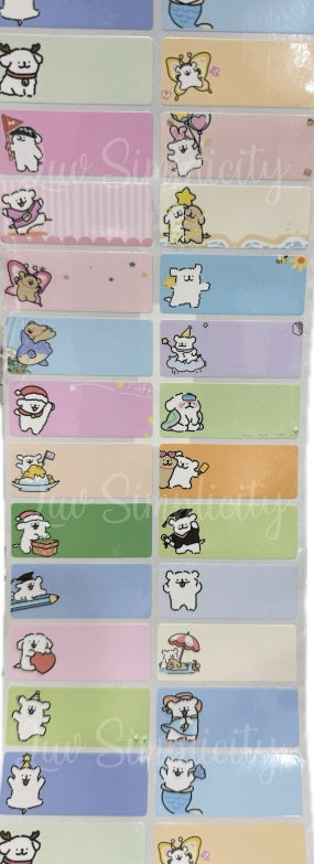 Personalised Name sticker L size 32pcs/set