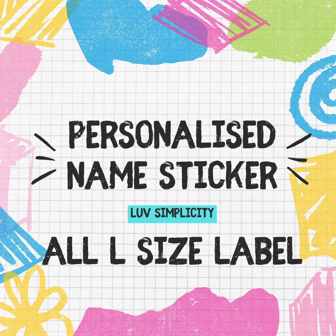 Personalised Name sticker L size 32pcs/set
