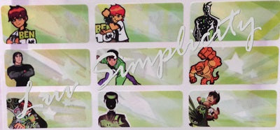 Personalised Name sticker M size 33pcs/set