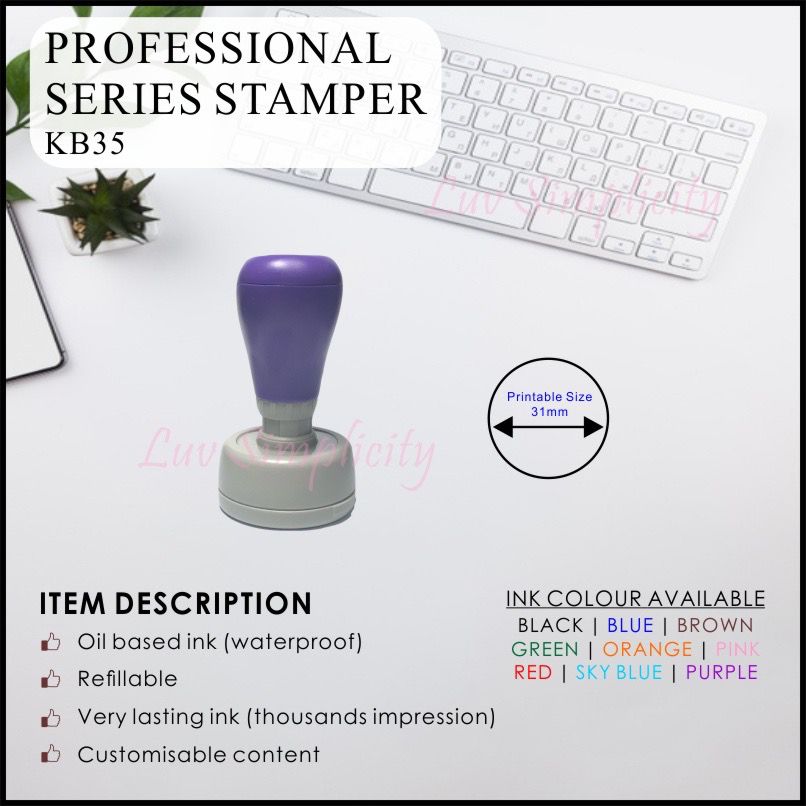 Personalised Ink Stamp / Rubber stamp / Refillable / Pre-inked / Self inking / Name stamp / Teacher / company stamp
