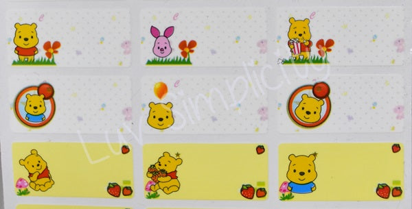 Personalised Name sticker M size 33pcs/set