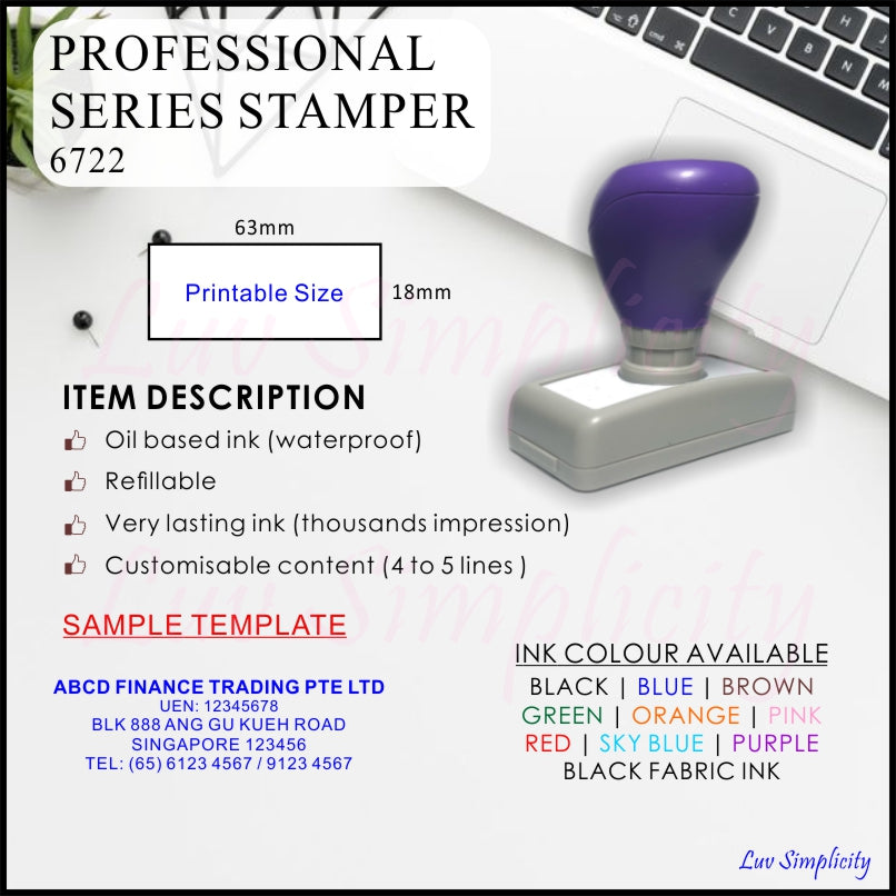 Personalised Ink Stamp / Rubber stamp / Refillable / Pre-inked / Self inking / Name stamp / Teacher / company stamp