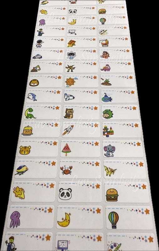 Personalised Name sticker M size 33pcs/set