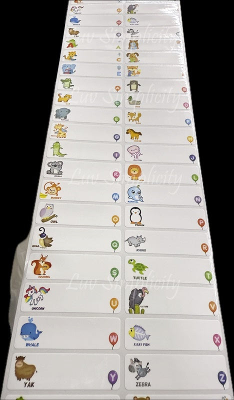 Personalised Name sticker M size 33pcs/set