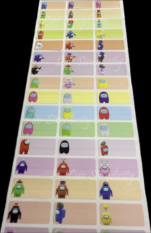 Personalised Name sticker M size 33pcs/set