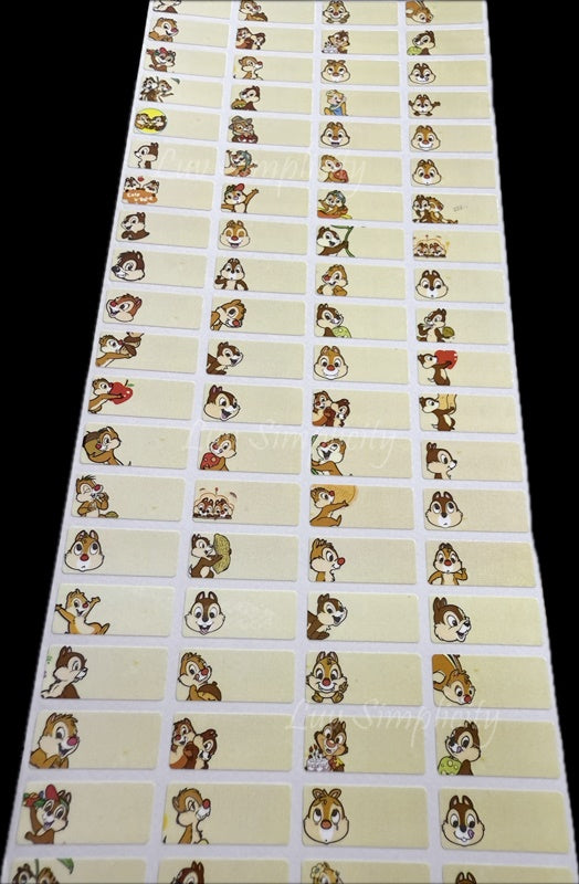 Personalised Name sticker S size 56pcs/set