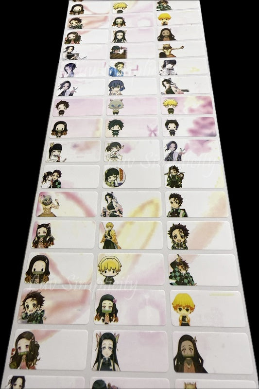 Personalised Name sticker M size 33pcs/set