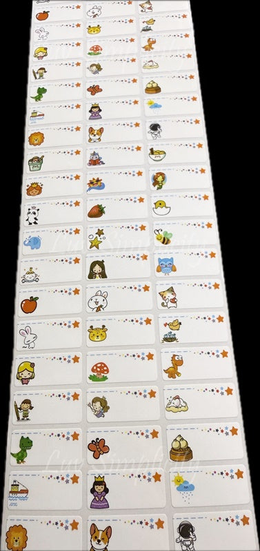 Personalised Name sticker M size 33pcs/set