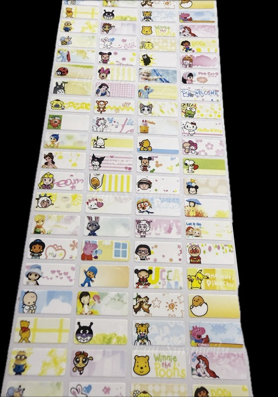 Personalised Name sticker S size 56pcs/set