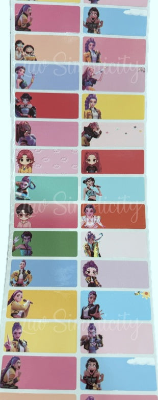 Personalised Name sticker L size 32pcs/set