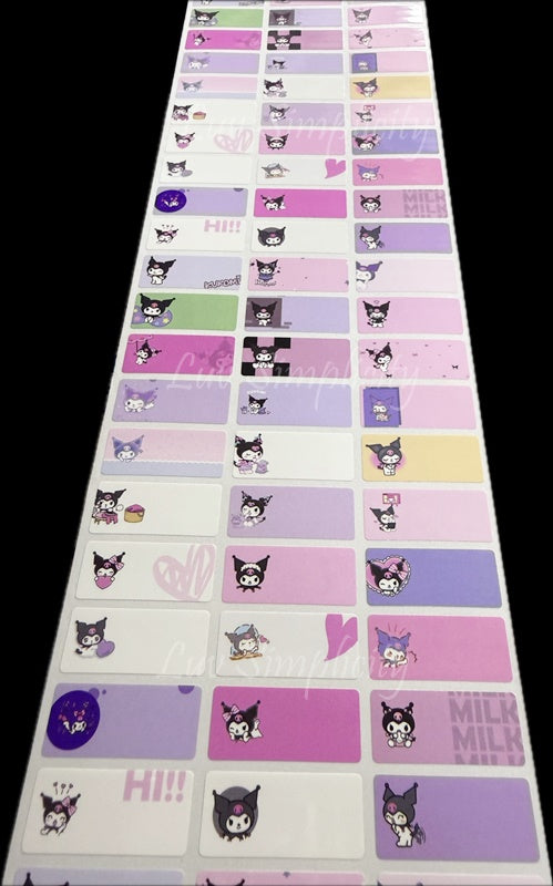 Personalised Name sticker M size 33pcs/set