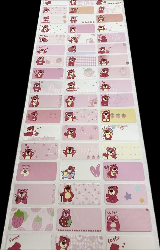 Personalised Name sticker M size 33pcs/set