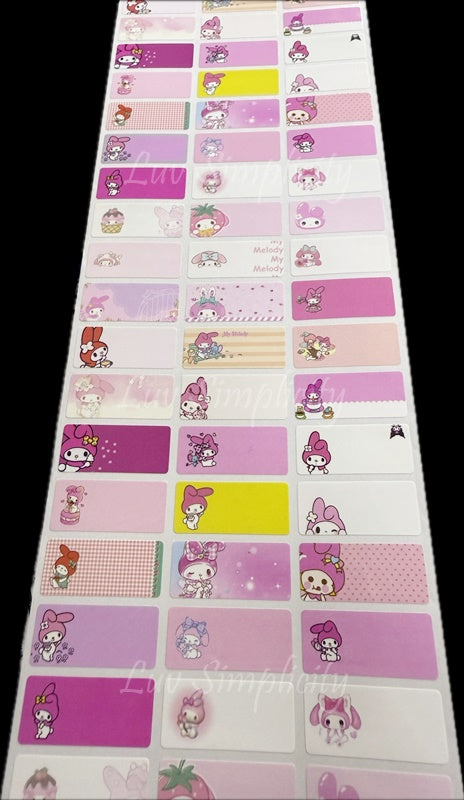 Personalised Name sticker M size 33pcs/set