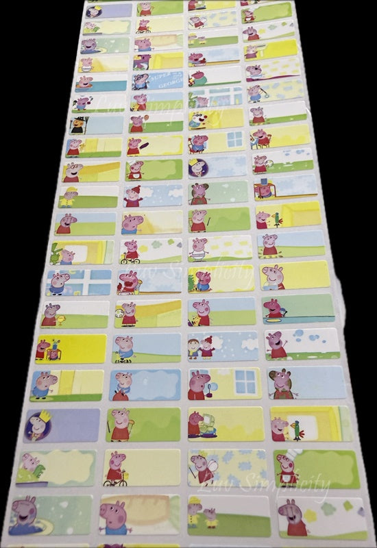 Personalised Name sticker S size 56pcs/set