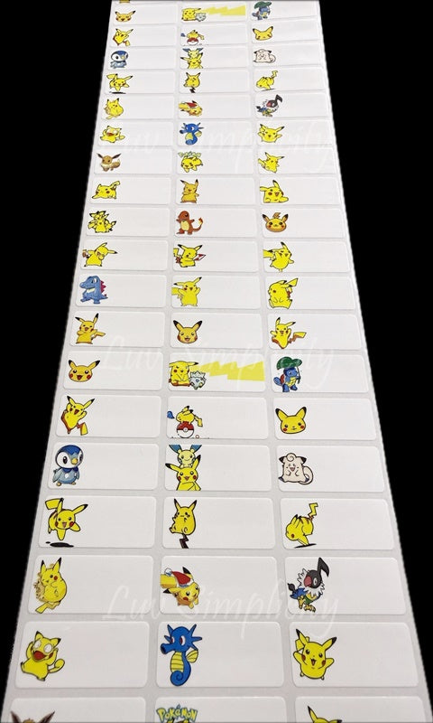 Personalised Name sticker M size 33pcs/set