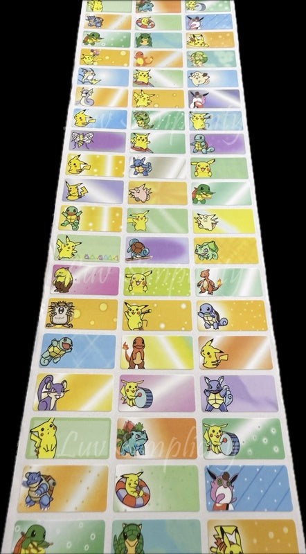 Personalised Name sticker M size 33pcs/set