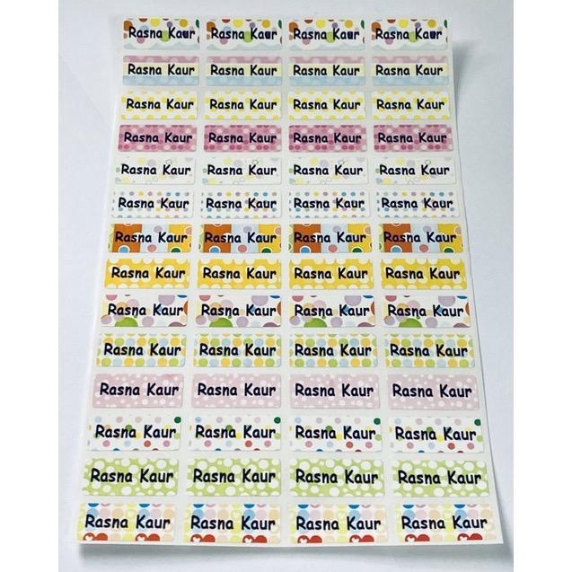 Personalised Name sticker plain