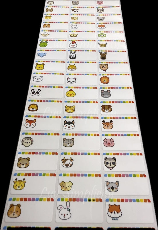 Personalised Name sticker M size 33pcs/set