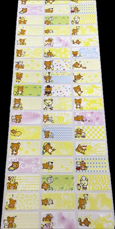 Personalised Name sticker M size 33pcs/set