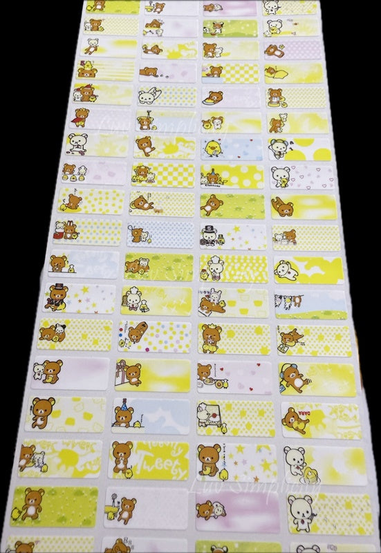 Personalised Name sticker S size 56pcs/set