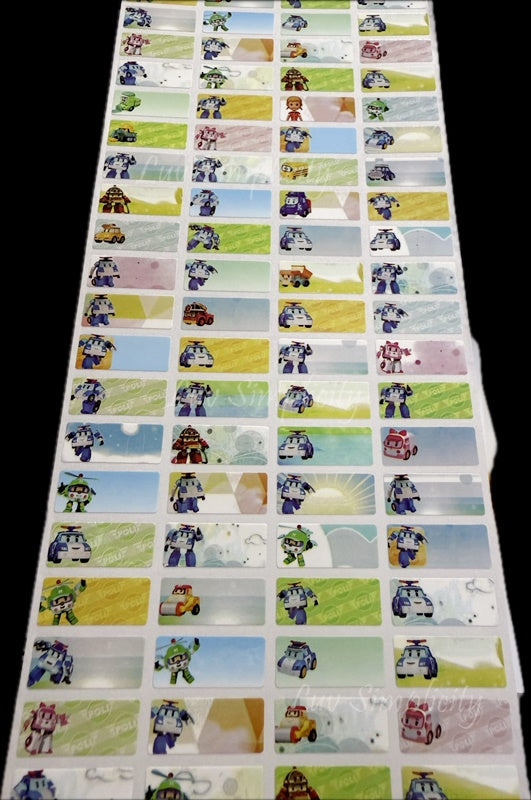 Personalised Name sticker S size 56pcs/set