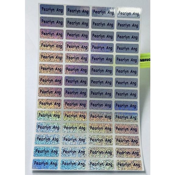 Personalised Name sticker plain