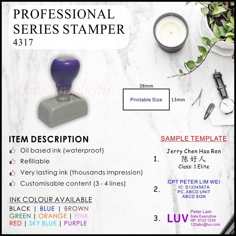 Personalised Ink Stamp / Rubber stamp / Refillable / Pre-inked / Self inking / Name stamp / Teacher / company stamp