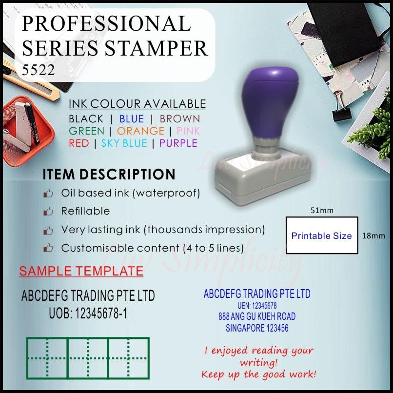 Personalised Ink Stamp / Rubber stamp / Refillable / Pre-inked / Self inking / Name stamp / Teacher / company stamp