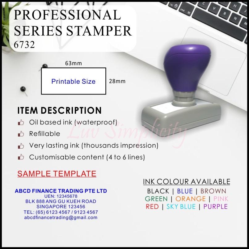 Personalised Ink Stamp / Rubber stamp / Refillable / Pre-inked / Self inking / Name stamp / Teacher / company stamp