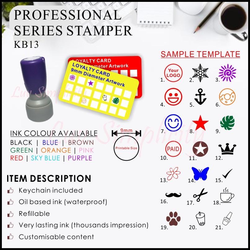 Personalised Ink Stamp / Rubber stamp / Refillable / Pre-inked / Self inking / Name stamp / Teacher / company stamp