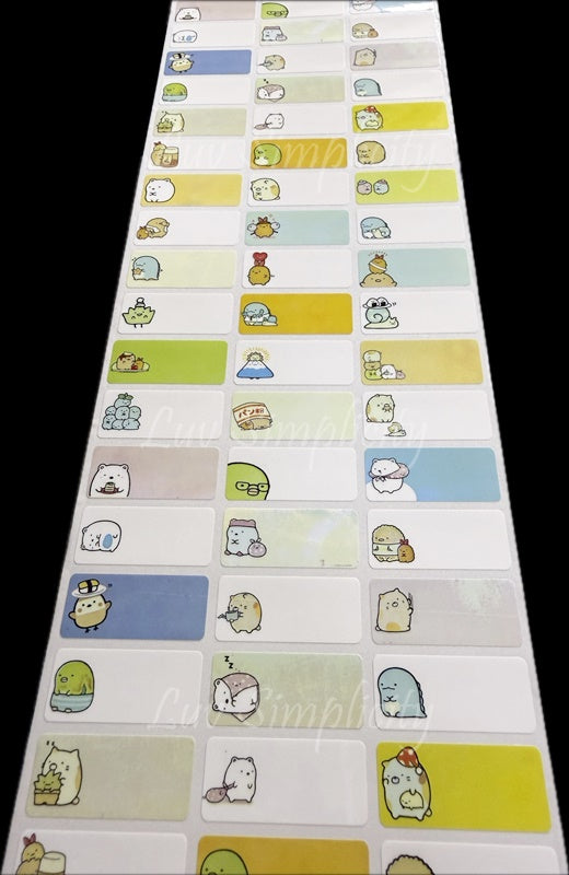 Personalised Name sticker M size 33pcs/set