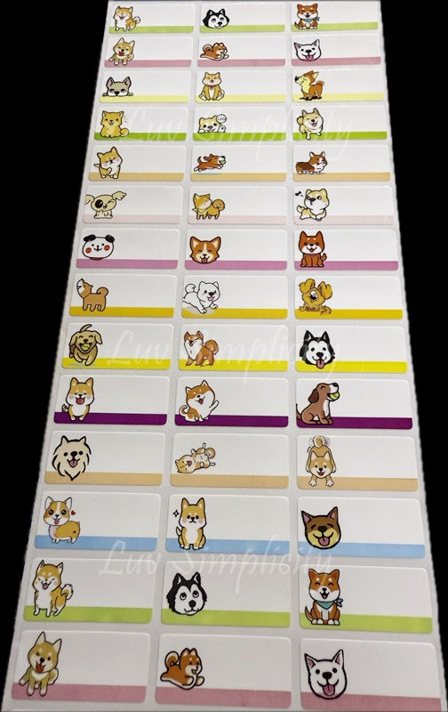 Personalised Name sticker M size 33pcs/set