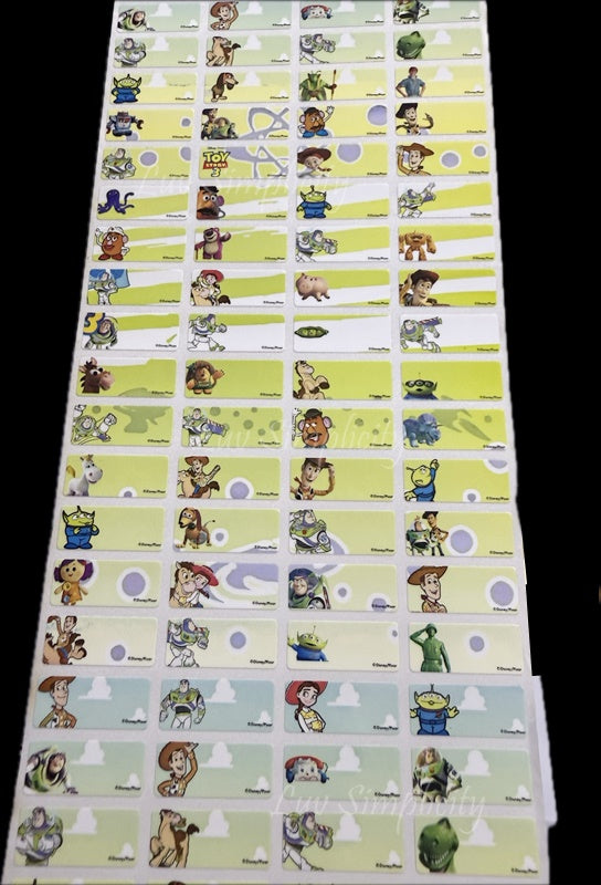 Personalised Name sticker S size 56pcs/set