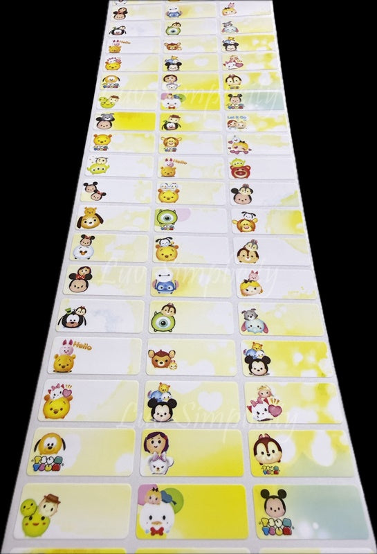 Personalised Name sticker M size 33pcs/set