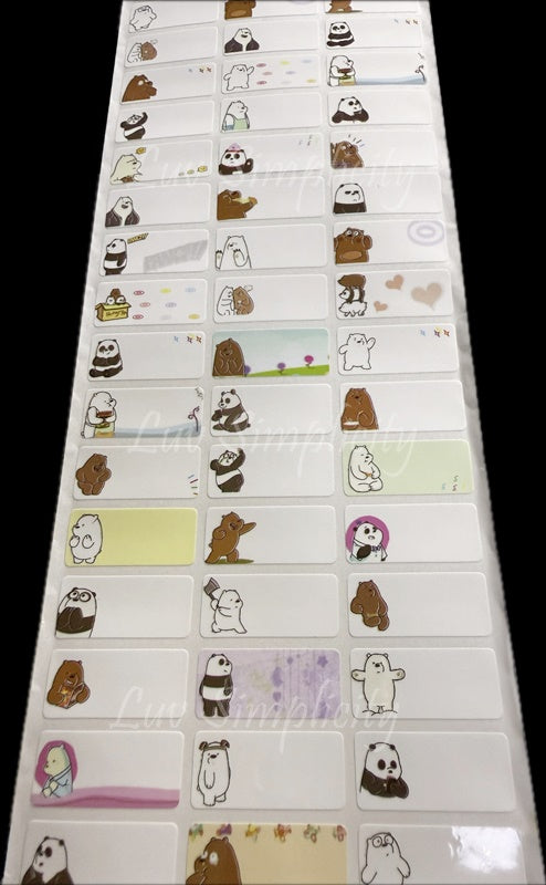 Personalised Name sticker M size 33pcs/set