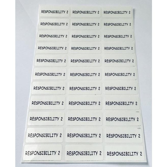 Personalised Name sticker plain